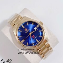 Đồng Hồ Nam Rado Golden Horse Mỏ Neo Gold Mặt Xanh 42mm