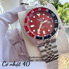 Đồng Hồ Nam Seiko 5 Sports SKX GMT Automatic Silver Mặt Đỏ 40mm 1