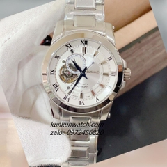 Đồng Hồ Nam Seiko Premier Automatic Mặt Số 24 Giờ 4 Kim Silver 42mm 1