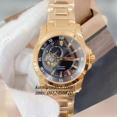 Đồng Hồ Nam Seiko Premier Automatic Mặt Số 24 Giờ 4 Kim Gold Mặt Đen 42mm 1