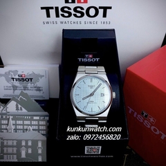 Đồng Hồ Nam Tissot 1853 PRX Powermatic 80 Silver Nền Caro Automatic Mặt Xanh Lơ 40mm