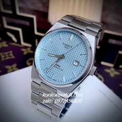 Đồng Hồ Nam Tissot 1853 PRX Powermatic 80 Silver Nền Caro Automatic Mặt Xanh Lơ 40mm
