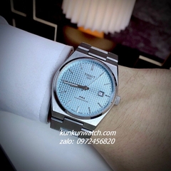 Đồng Hồ Nam Tissot 1853 PRX Powermatic 80 Silver Nền Caro Automatic Mặt Xanh Lơ 40mm