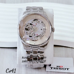 Đồng Hồ Nam Tissot 1853 Automatic Lộ Cơ Silver Mặt Màu Nude 41mm 1