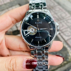 Đồng Hồ Nam Bulova 96A909 Automatic Lộ Cơ Bạc Mặt Đen 40mm 1