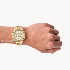 Đồng Hồ Nam Fossil FS5772 Chronograph Đánh Dấu Phút Vành Bezel 44mm