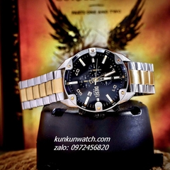 Đồng Hồ Nam Diesel Spiked DZ4627 Chronograph Demi Gold 6 Kim 49mm