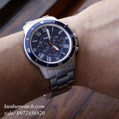 Đồng Hồ Nam Fossil FS5238 Chronograph Điểm Số La Mã Các Mốc Giờ 44mm