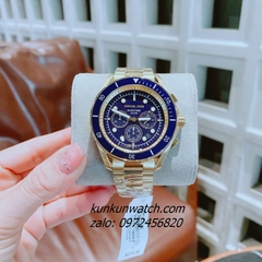 Đồng Hồ Nam Michael Kors Maritime Black MK9202 Chronograph Gold 45mm