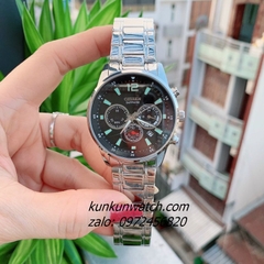 Đồng Hồ Nam Citizen Chronograph 6 Kim Dạ Quang Silver Mặt Đen 42mm 1