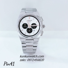 Đồng Hồ Nam Tissot 1853 PRX Chronograph Silver Mặt Trắng Đen 41mm 1