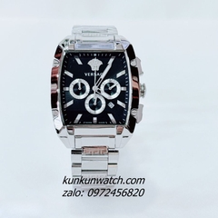 Đồng Hồ Nam Versace Dominus Chronograph 6 Kim Black Silver Mặt Vuông 42 x 49.5mm 1