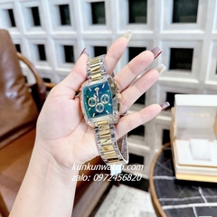 Đồng Hồ Nam Versace Dominus Chronograph 6 Kim Green Demi Gold Mặt Vuông 42 x 49.5mm