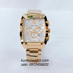 Đồng Hồ Nam Versace Dominus Chronograph 6 Kim Gold Mặt Vuông 42 x 49.5mm 1