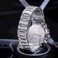 Đồng Hồ Nam Versace Greca Logo Chronograph Đinh Ốc Vàng 6 Kim Silver 43mm
