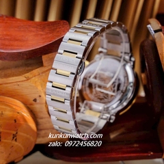 Đồng Hồ Nam Versace Greca Logo Chronograph 6 Kim Viền Gold, Demi Mặt Đen 43mm