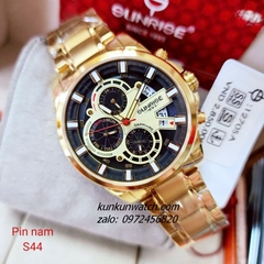 Đồng Hồ Nam Sunrise 1270SA 6 Kim  Kính Sapphire Authentic 44mm