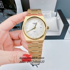 Đồng Hồ Nam Tissot 1853 PRX Gold Lịch Ngày Mặt Trắng 38mm 1