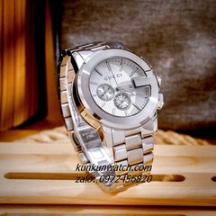 Đồng Hồ Nam Gucci G - Chrono 5 Kim Vỏ Silver 44mm