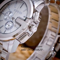 Đồng Hồ Nam Gucci G - Chrono 5 Kim Vỏ Silver 44mm
