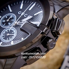 Đồng Hồ Nam Gucci G - Chrono 5 Kim Full Đen 44mm