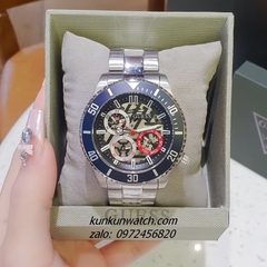 Đồng Hồ Nam Guess Axle GW0488G1 Silver 6 Kim 45mm