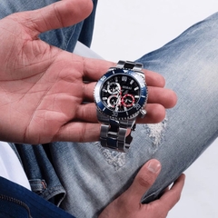 Đồng Hồ Nam Guess Axle GW0488G1 Silver 6 Kim 45mm