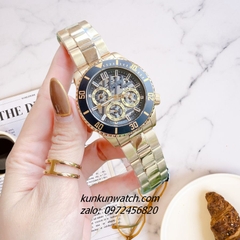 Đồng Hồ Nam Guess Axle GW0488G2 Gold 6 Kim 45mm