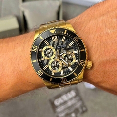 Đồng Hồ Nam Guess Axle GW0488G2 Gold 6 Kim 45mm