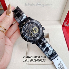 Đồng Hồ Nam Guess Axle GW0488G3 Black 6 Kim 45mm