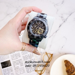 Đồng Hồ Nam Guess Axle GW0488G3 Black 6 Kim 45mm