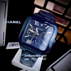 Đồng Hồ Nam Guess Integrity GW0631G3 Blue Mặt Vuông 6 Kim 42mm