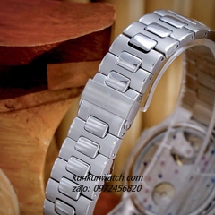 Đồng Hồ Nam Patek Philippe Nautilus Automatic 5 Kim 2 Lịch Silver Mặt Xanh 40mm