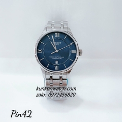 Đồng Hồ Nam Tissot 1853 Chemin Des Tourelles La Mã Quartz Silver Mặt Xanh 42mm 1