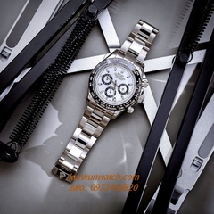 Đồng Hồ Nam Rolex Cosmograph Daytona Automatic 6 Kim Silver 40mm