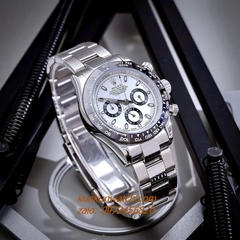 Đồng Hồ Nam Rolex Cosmograph Daytona Automatic 6 Kim Silver 40mm