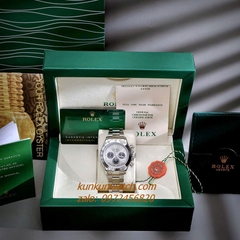 Đồng Hồ Nam Rolex Cosmograph Daytona Automatic 6 Kim Silver Mặt Xám 40mm
