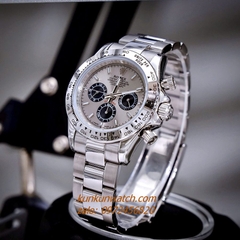 Đồng Hồ Nam Rolex Cosmograph Daytona Automatic 6 Kim Silver Mặt Xám 40mm