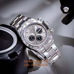 Đồng Hồ Nam Rolex Cosmograph Daytona Automatic 6 Kim Silver Mặt Xám 40mm