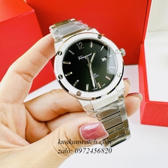 Đồng Hồ Nam Salvatore Ferragamo F80 Classic Bạc Mặt Đen 41mm