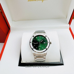Đồng Hồ Nam Salvatore Ferragamo F80 Classic Bạc Mặt Xanh Lá 41mm