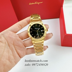 Đồng Hồ Nam Salvatore Ferragamo F80 Classic Vàng Mặt Đen 41mm 5