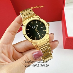 Đồng Hồ Nam Salvatore Ferragamo F80 Classic Vàng Mặt Đen 41mm