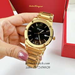 Đồng Hồ Nam Salvatore Ferragamo F80 Classic Vàng Mặt Đen 41mm