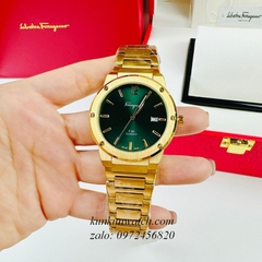 Đồng Hồ Nam Salvatore Ferragamo F80 Classic Vàng Mặt Xanh Lá 41mm 1