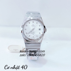 Đồng Hồ Nam Omega Constellation Automatic Niềng Số La Mã Silver 40mm 1
