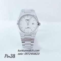 Đồng Hồ Nam Tissot 1853 PRX powermatic 80 Silver Nền Caro Quartz Mặt 38mm 1