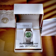 Đồng Hồ Nam Versace Antares Green Silver Mặt Vuông 41.5 x 44mm