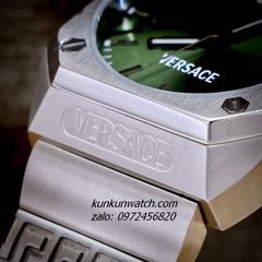 Đồng Hồ Nam Versace Antares Green Silver Mặt Vuông 41.5 x 44mm