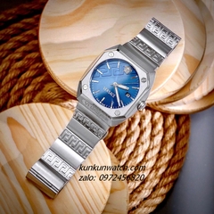 Đồng Hồ Nam Versace Antares Silver Mặt Xanh Vuông 41.5 x 44mm